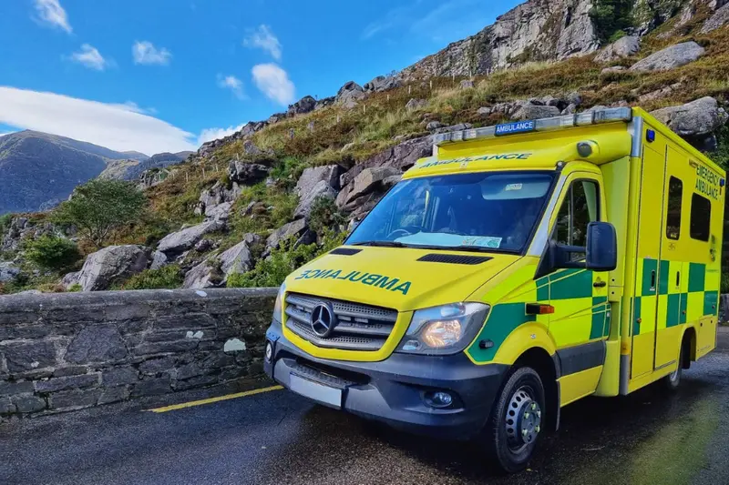 High Dependency Ambulance Hire UK – Mercedes emergency ambulance equipped for critical care transport